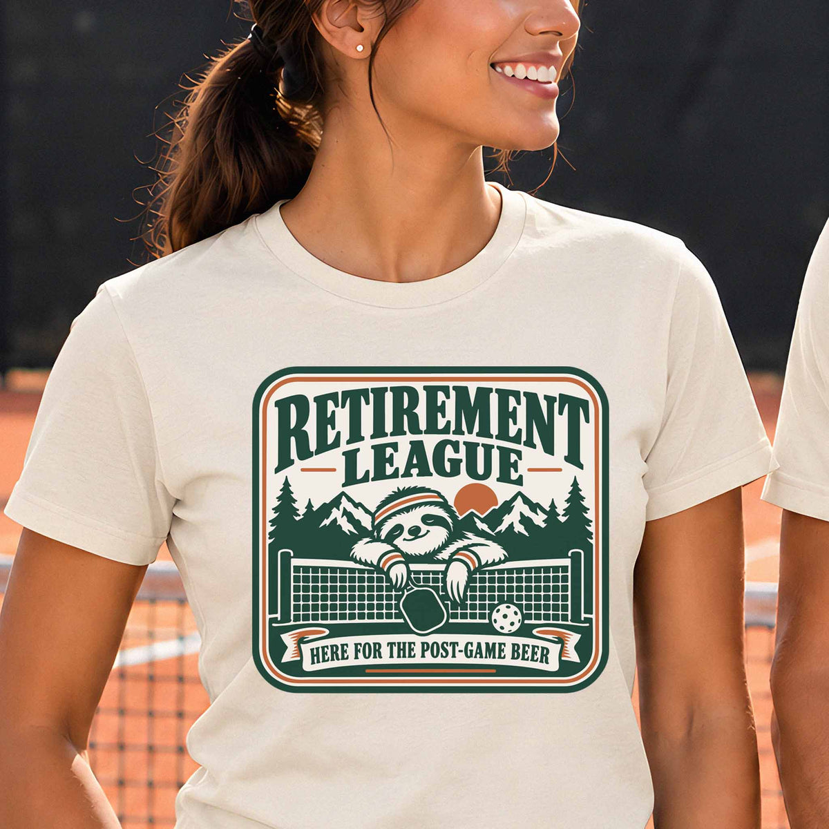 Retirement League "Here for the Post-Game Beer" T-Shirt