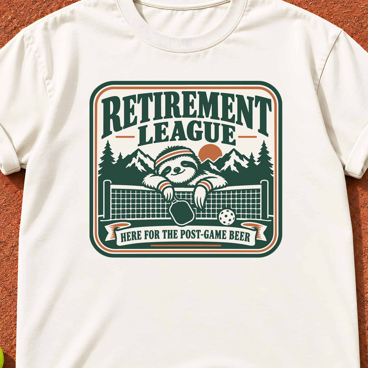Retirement League "Here for the Post-Game Beer" T-Shirt