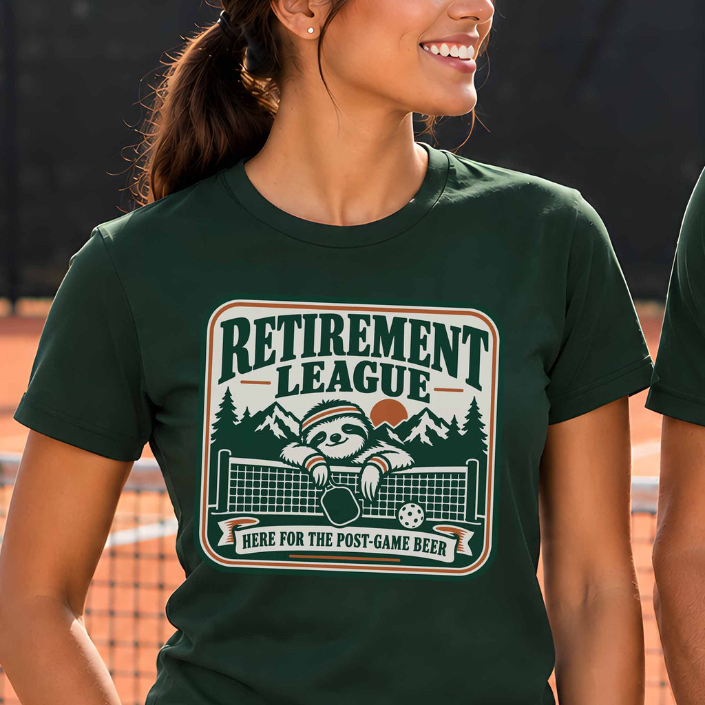 Retirement League "Here for the Post-Game Beer" T-Shirt