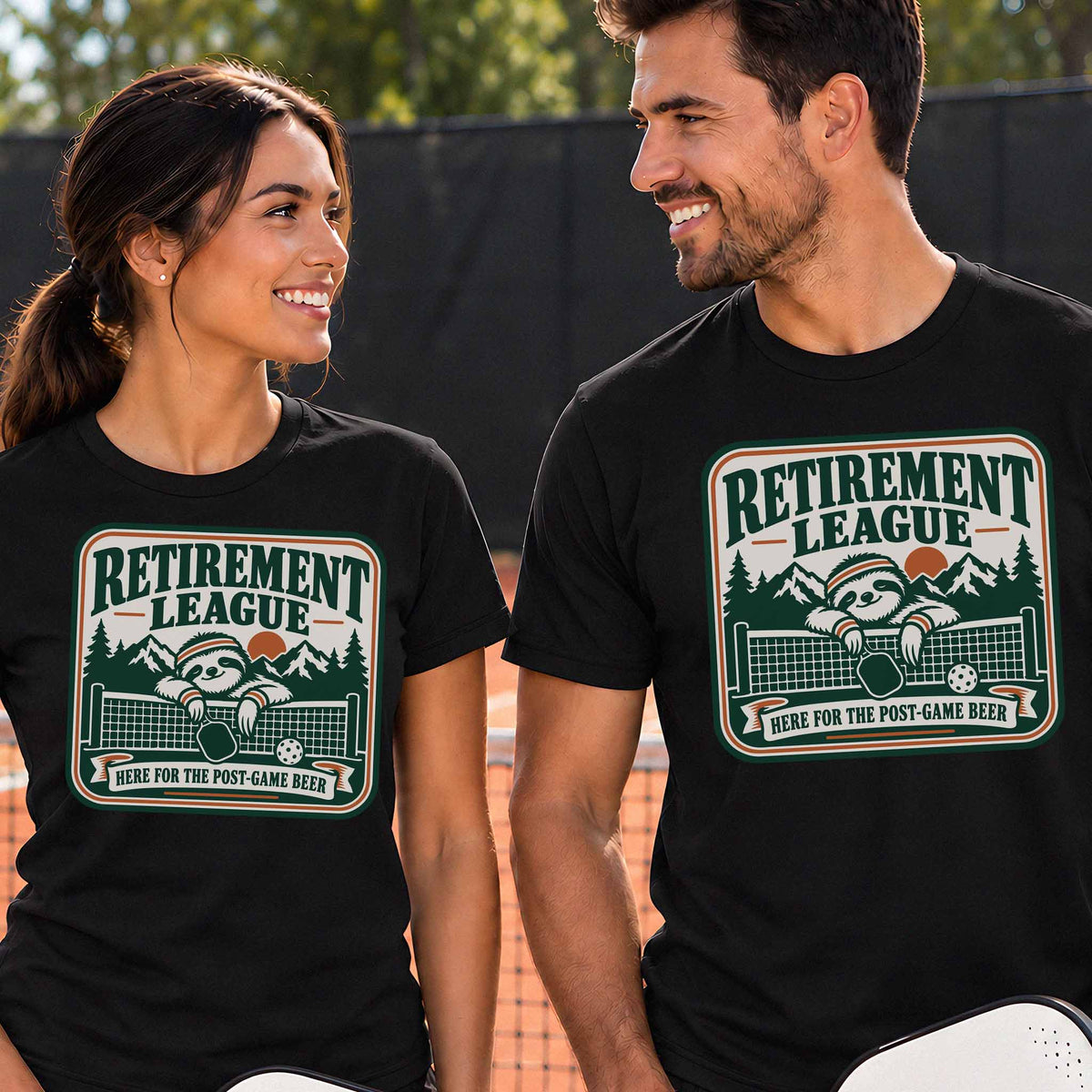 Retirement League "Here for the Post-Game Beer" T-Shirt