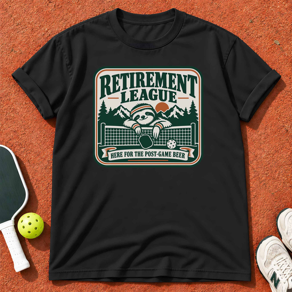 Retirement League "Here for the Post-Game Beer" T-Shirt
