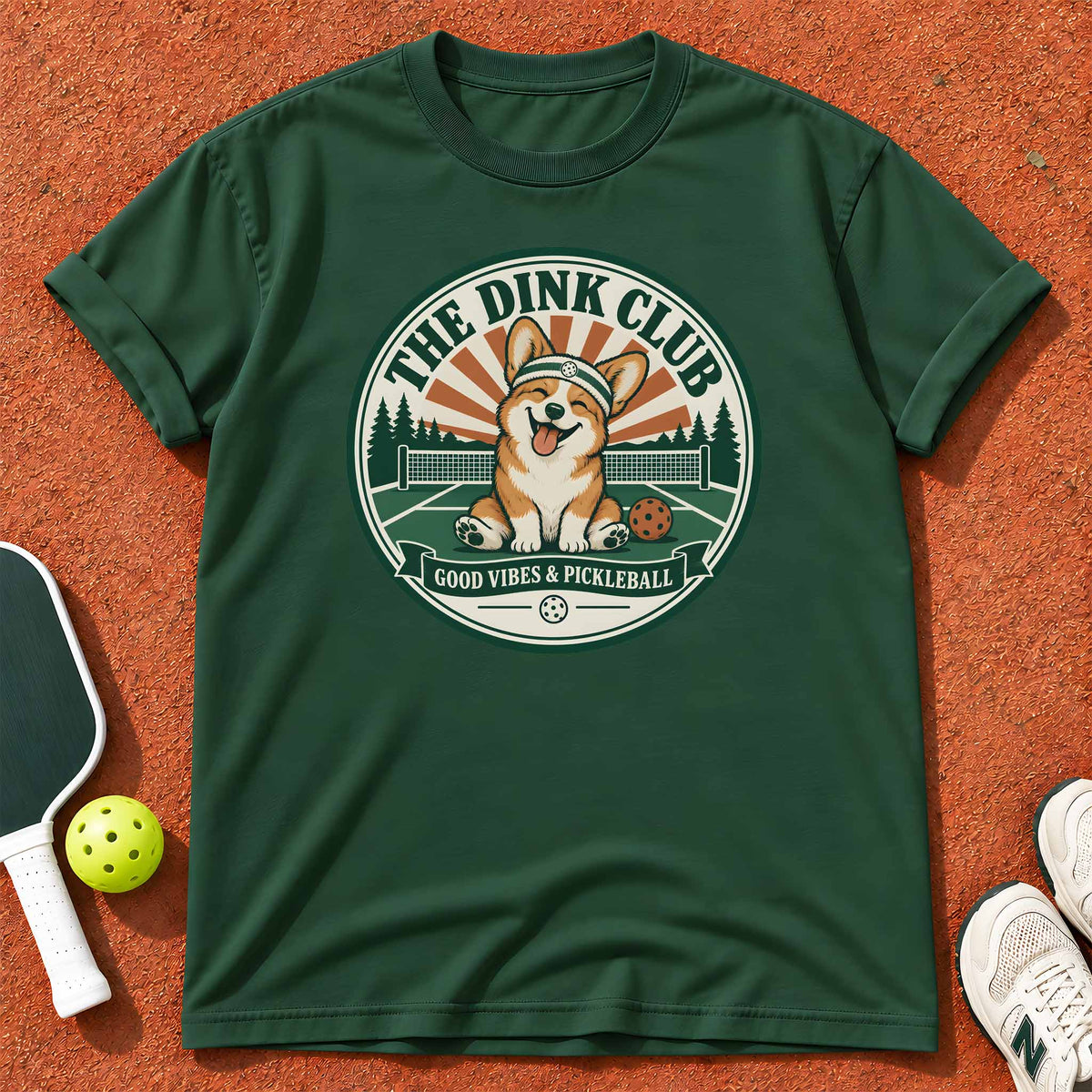 Good Vibes Corgi "The Dink Club" T-Shirt