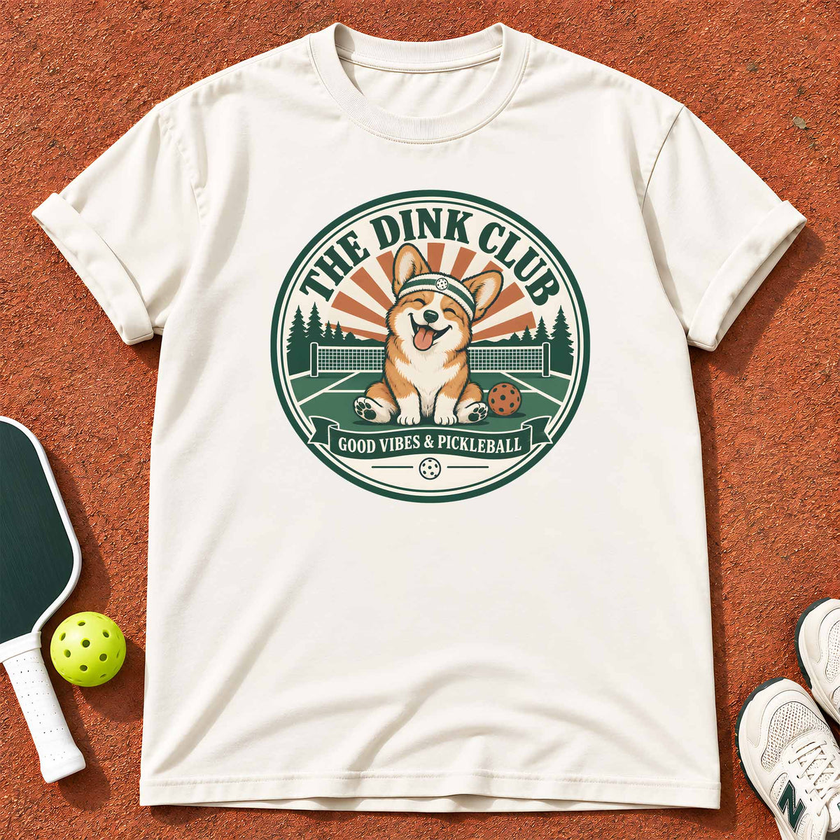 Good Vibes Corgi "The Dink Club" T-Shirt
